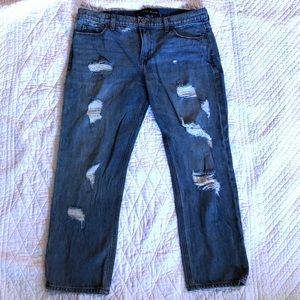 Express distressed / destroy boyfriend jeans 5008